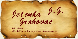 Jelenka Grahovac vizit kartica